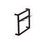 Etherton Wall Shelf Wine Rack With Glass Holder in Black
