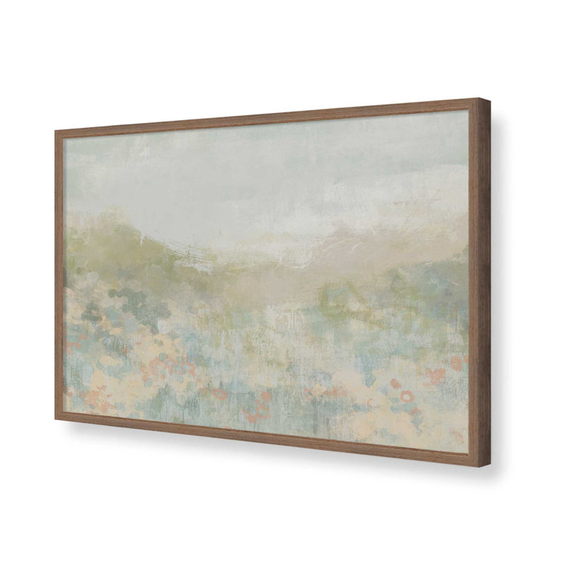 «Dreamy Meadow I» par June Erica Vess, reproduction d'art, H 12 po x l 18 po, Brun