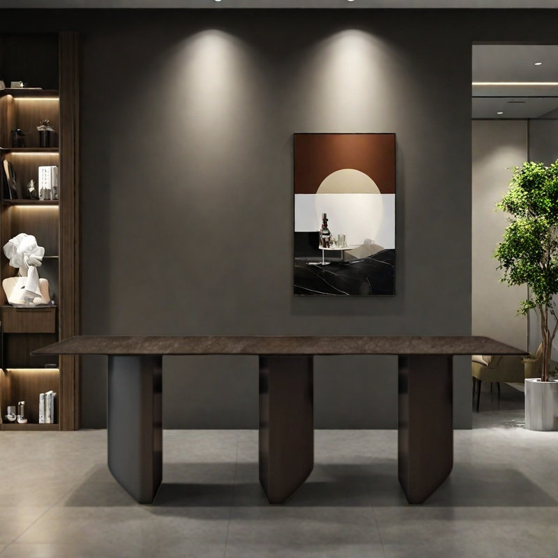 Table de salle à manger pour petit appartement, H 29,5 po x L 78,7 po x l 39,3 po