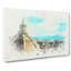 Florence Skyline with Cathedral in Abstract - Wrapped Canvas-55315052