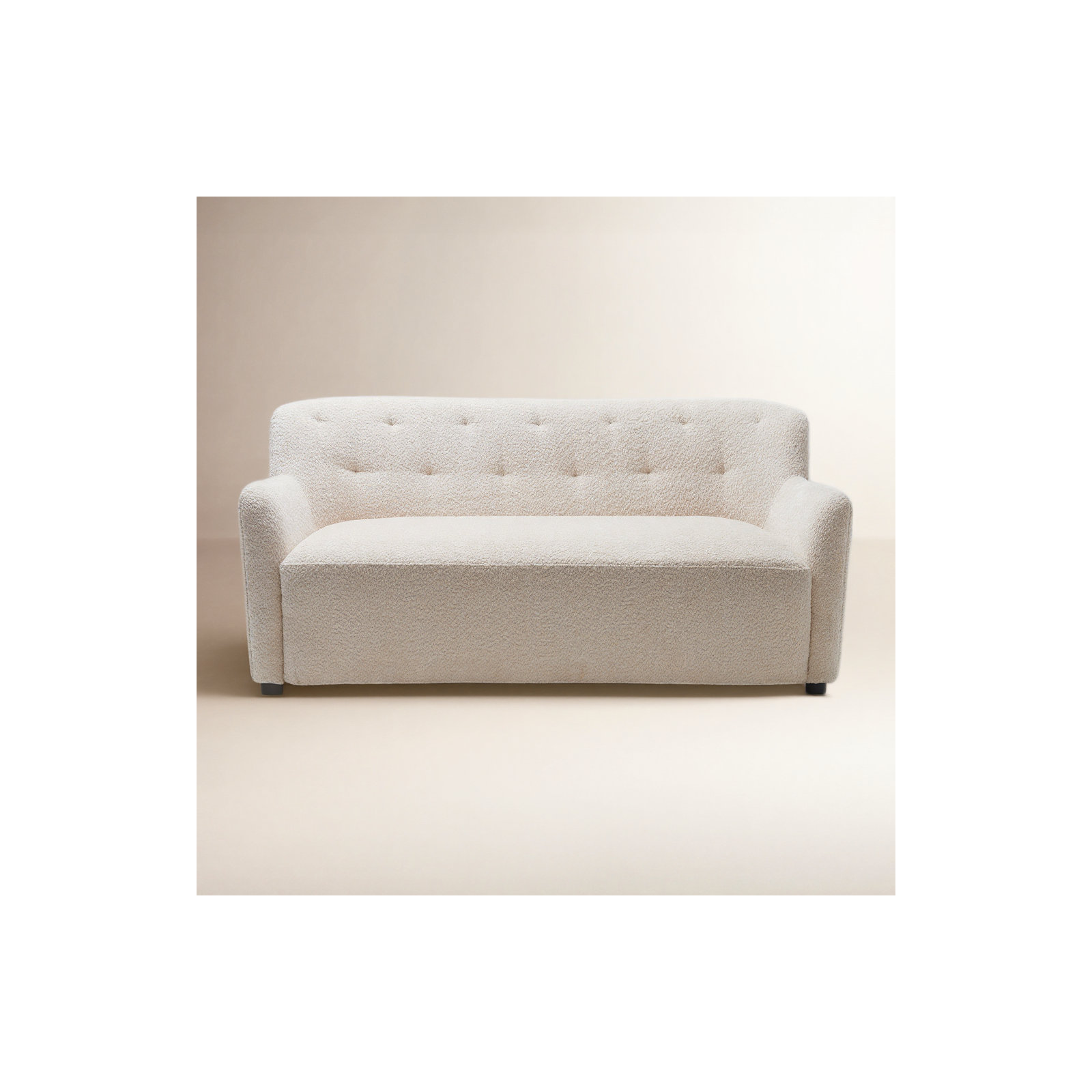 Fae 66" Upholstered Loveseat, Natural Textured Chenille