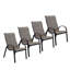 Chaise de patio empilable