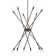 12 - Light Dimmable Sputnik Modern Linear Chandelier