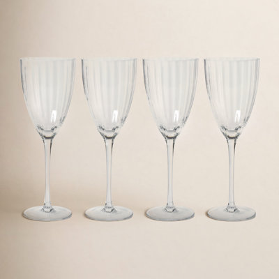 Boulder Ribbed White Wine Glass
