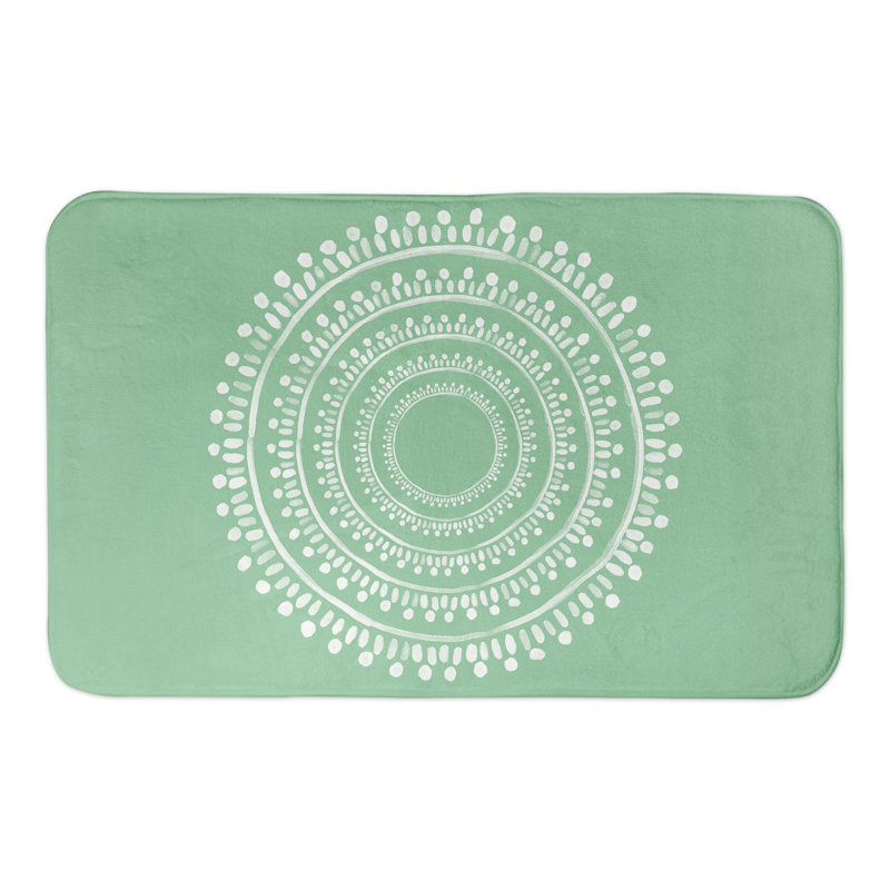 Tapis de bain Ayise, Vert