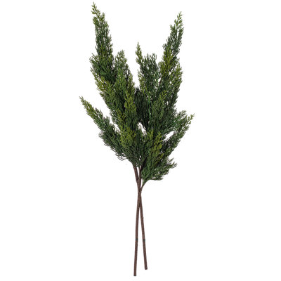  30" Green Cedar Fern Artificial Spray 2/Bag. Features green cedar foliage.