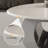 Simple oval marble coffee table-107612594