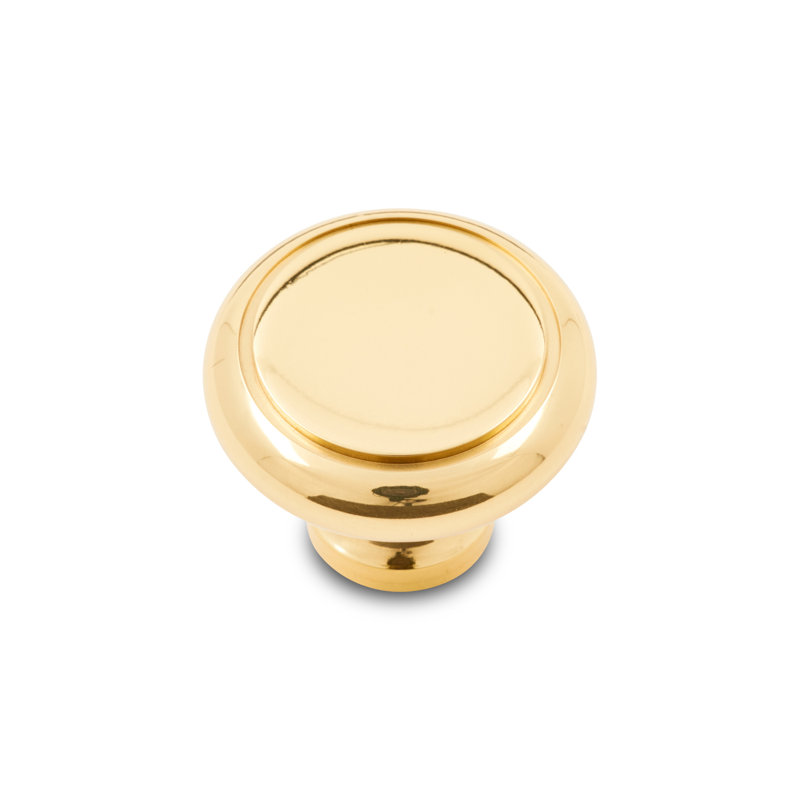 CK Series 1 1/4" Diameter Mushroom Knob, Polished Brass