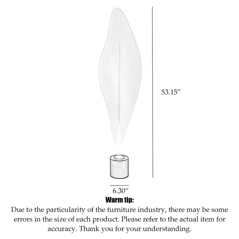 Lampe sur pied en fer et en acrylique de style minimaliste
