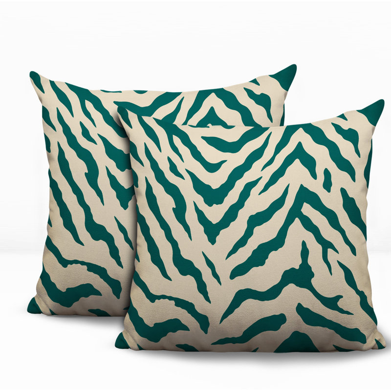 Coussin intérieur / extérieur Billi, 16x16, Teal