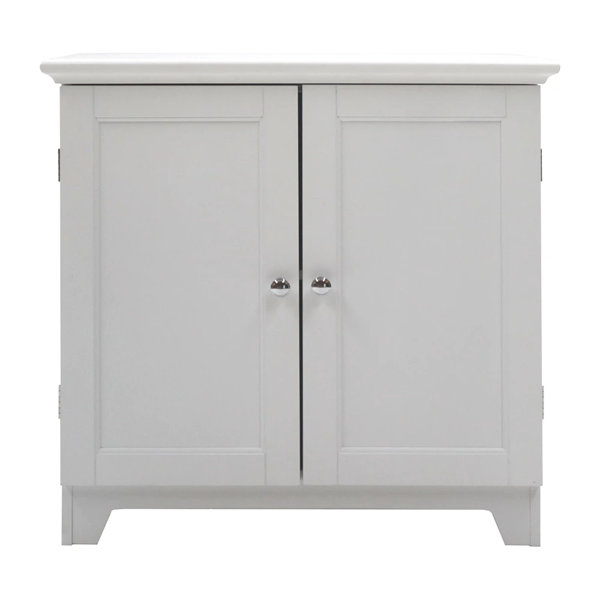 Homcom Under-sink Storage Cabinet With Double Layers Bathroom Cabinet Space  Saver Organizer 2 Door Floor Cabinet, White : Target
