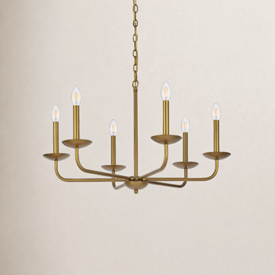Baltray 6-Light Dimmable Steel Chandelier