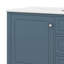 Meuble-lavabo autoportant 36 po avec comptoir en céramique, 3 tiroirs et tablettes de rangement, panneau de fibres à densité moyenne et base en bois massif