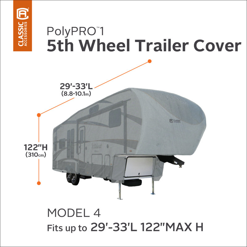 Overdrive PolyPro1 Mildew Resistant RV Cover By Classic Accessories, 29' - 33'