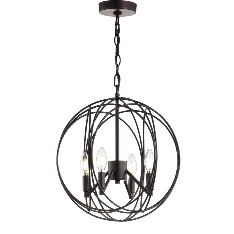 Luminaire suspendu sphère unique/à 4 lumières Iredell