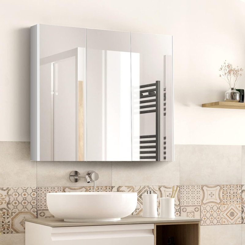 Armoire à pharmacie sans cadre H 27,5 po Jakeitha, H 27,5 po x l 36 po x P 4,75 po