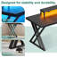 Computer Desk With USB Charging Station, LED Light Strip-989376561