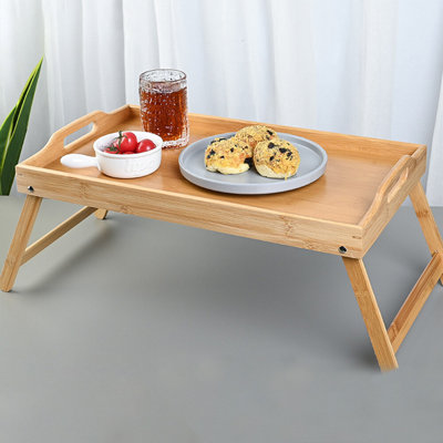 Table de service pliable en bambou