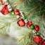 Guirlande 45 po Jingle Bell, rouge-vert