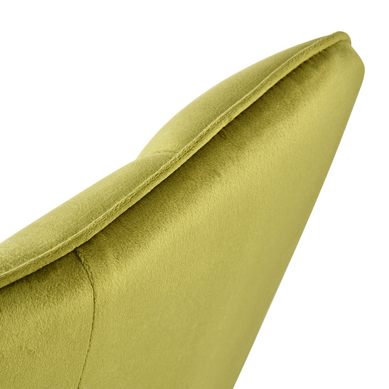Guitierrez Velvet Upholstered Parsons Chair, Oliver Green