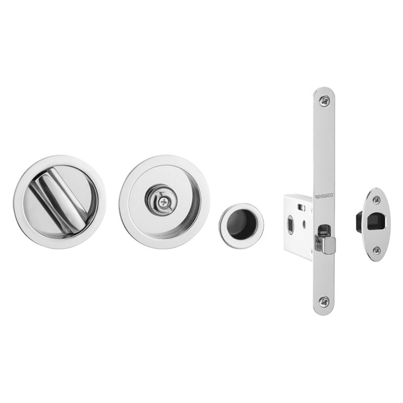 BATHROOM SLIDING DOOR KIT, Polished Chrome
