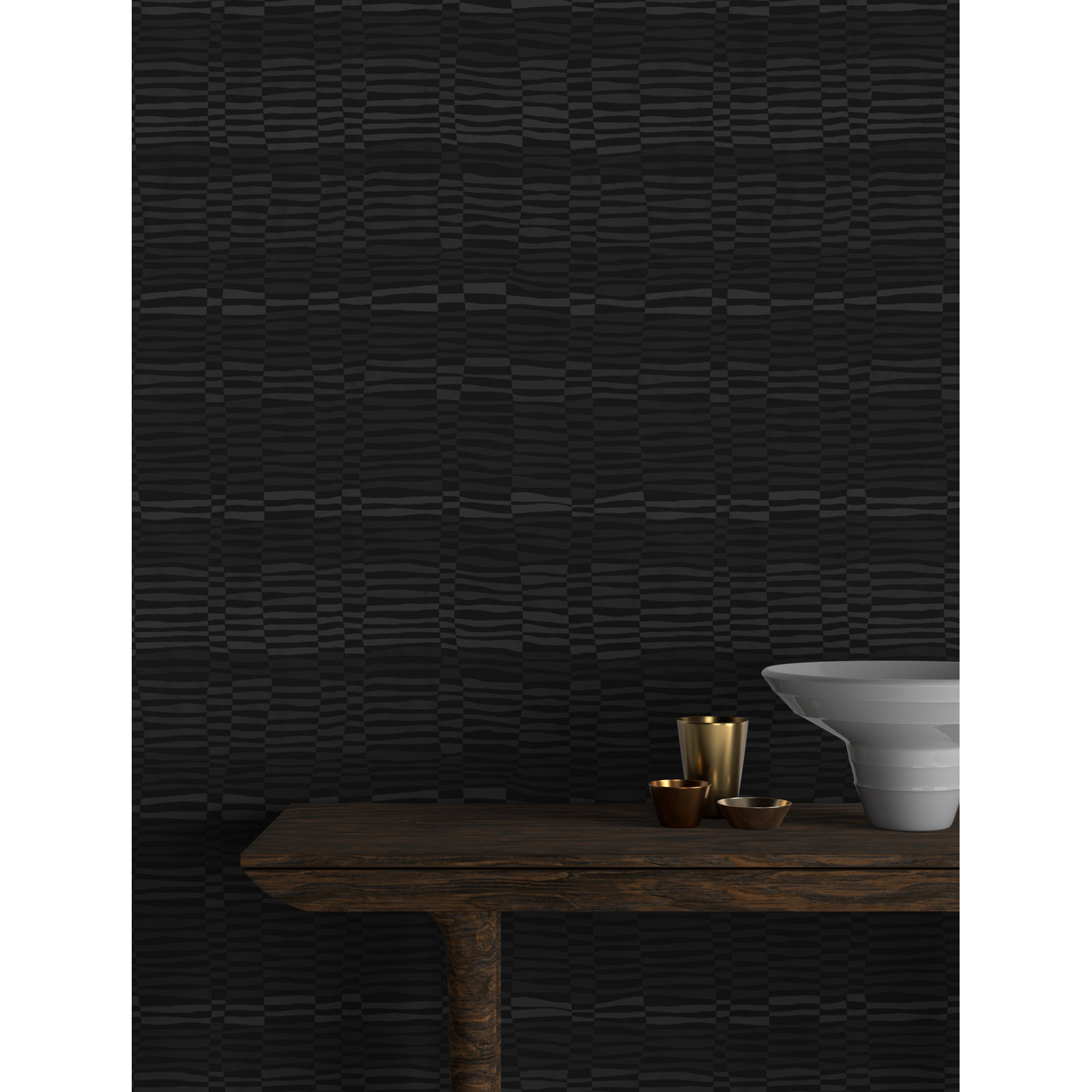 Yuki Osada Wallpaper Double Roll, Black