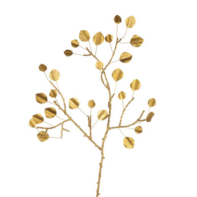 Tige de eucalyptus en métal gilded