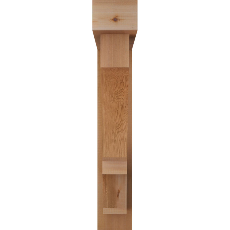 Support de bloc Balboa avec entretoise décalée, 36 x 32, Cèdre rouge occidental de l 6 po (scié brut)