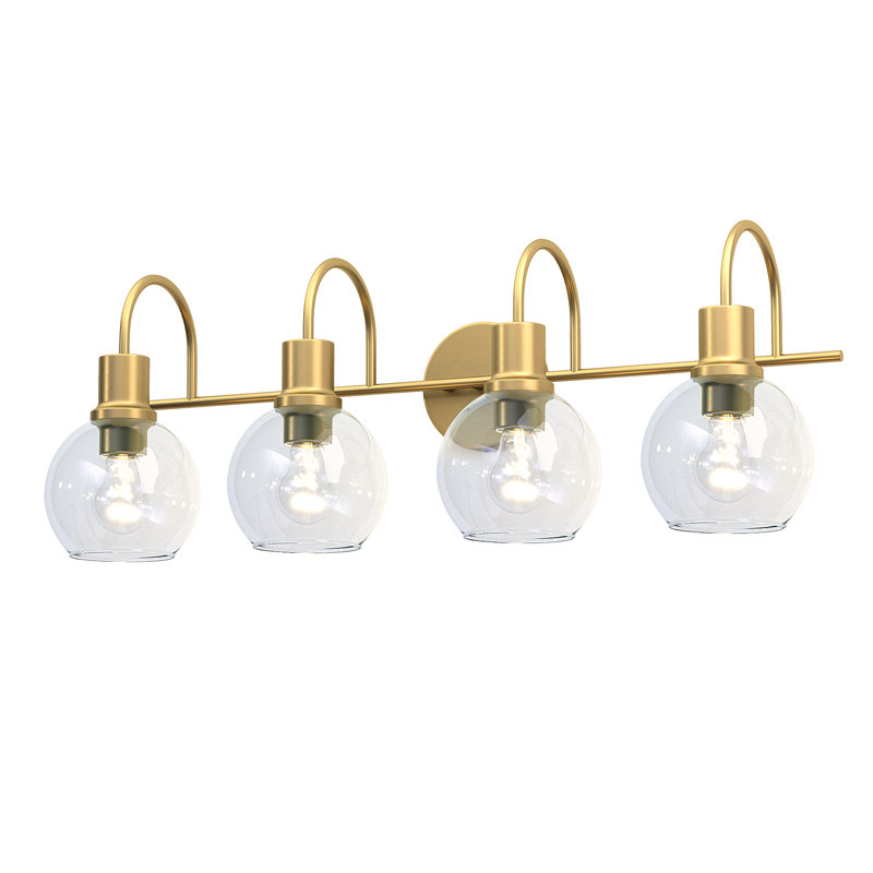 Retro Vanity Lights Wall Sconces Lighting Shades, 9.65" H x 28.74" W x 8.66" D, 4 Lights