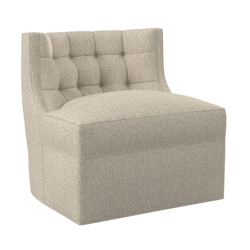 Fauteuil papillon social - pivotant, Steps Stones - Viscose ivoire