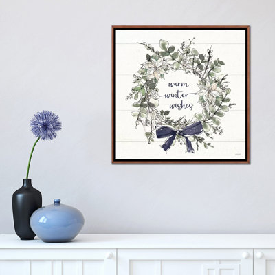 " Modern Farmhouse VII Christmas Navy Bow " by Anne Tavoletti