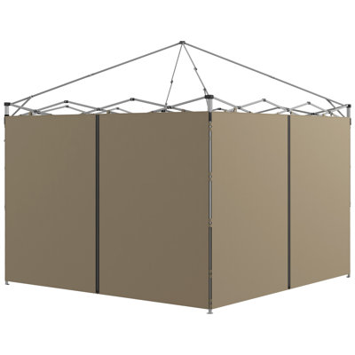 Norene Gazebo Side Panels with Zipped Doors for 3x3 m/3x6 m