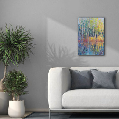 Art mural sur toile, "Reflection Trees II" par Tim O'Toole
