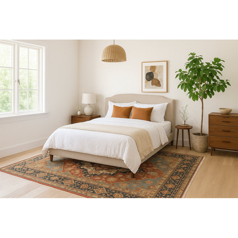 Crafters & Weavers Serapi Collection Area Rug Ultra Soft Washable Rug, Non Slip, Indoor, Stain Resistant Rugs for Living Room Bedroom Vintage Home Decor (5.7' x 7.8')
