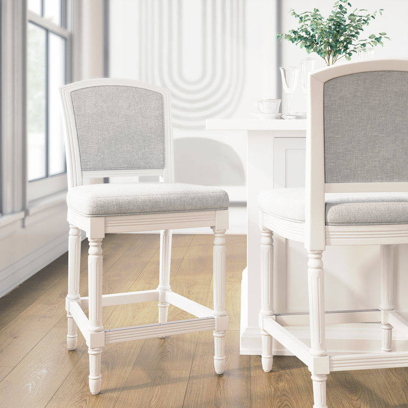 Tabouret de bar blanc 26 po Style