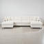 Larralde Upholstered Sectional Modern Large U-Shape Sectional Sofa, 2 Large Chaise with Storage Space for Living Room, 2 Lumbar Support Pillows-1447287959
