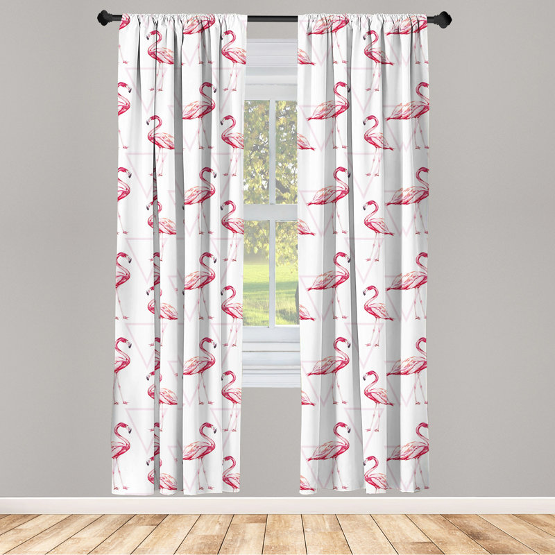 Panneau coulissant semi-diaphane avec passe-tringle Flamingo, 28 po x 63 po