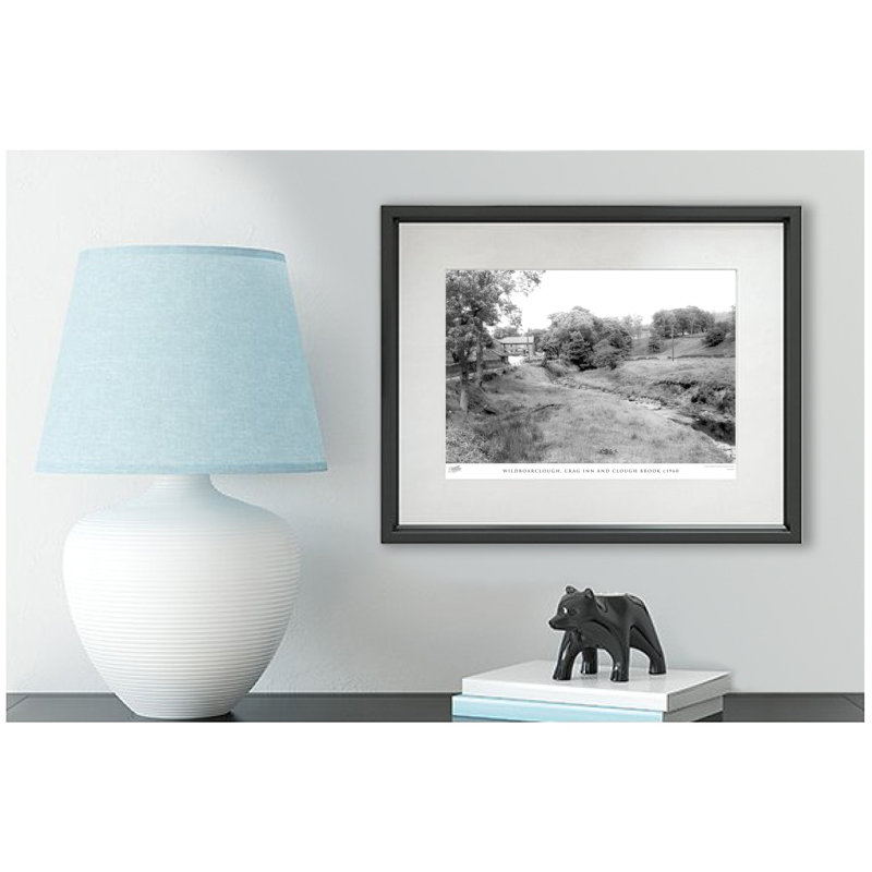 Wildboarclough, Crag Inn And Clough Brook C1960 - Single Picture Frame Print, 28cm H x 36cm W x 2.3cm D