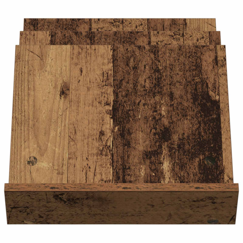 Wood Free Standing Magazine Rack, Light Brown