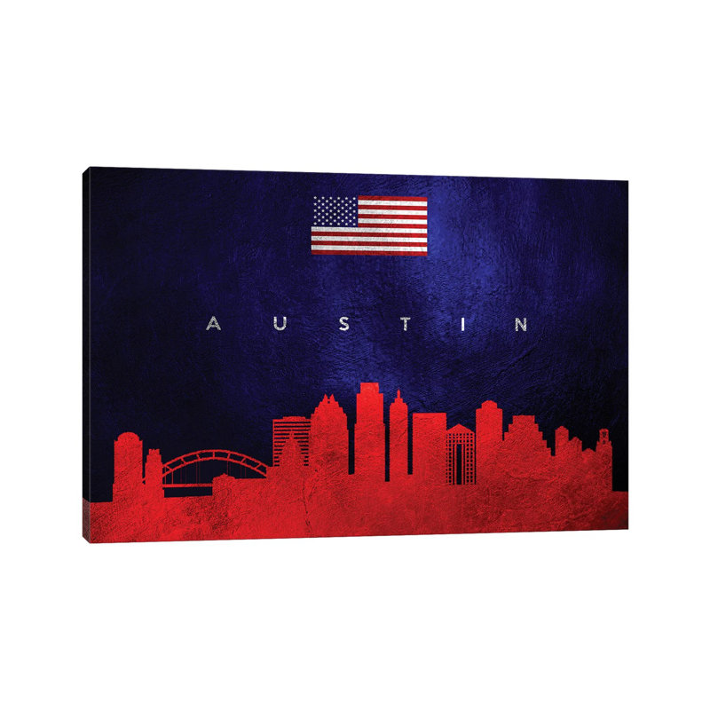Austin Texas Skyline by Adrian Baldovino - Wrapped Canvas Print, 66.04 cm H x 45.72 cm W x 3.175 cm D