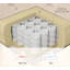 Chaise longue capitonnée à boutons, beige