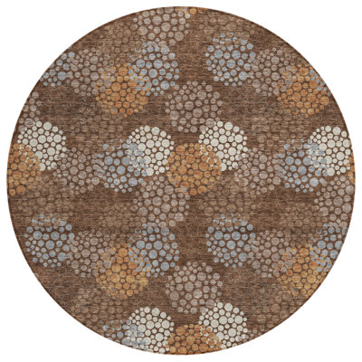 Tapis intérieur lavable à pois 8 po