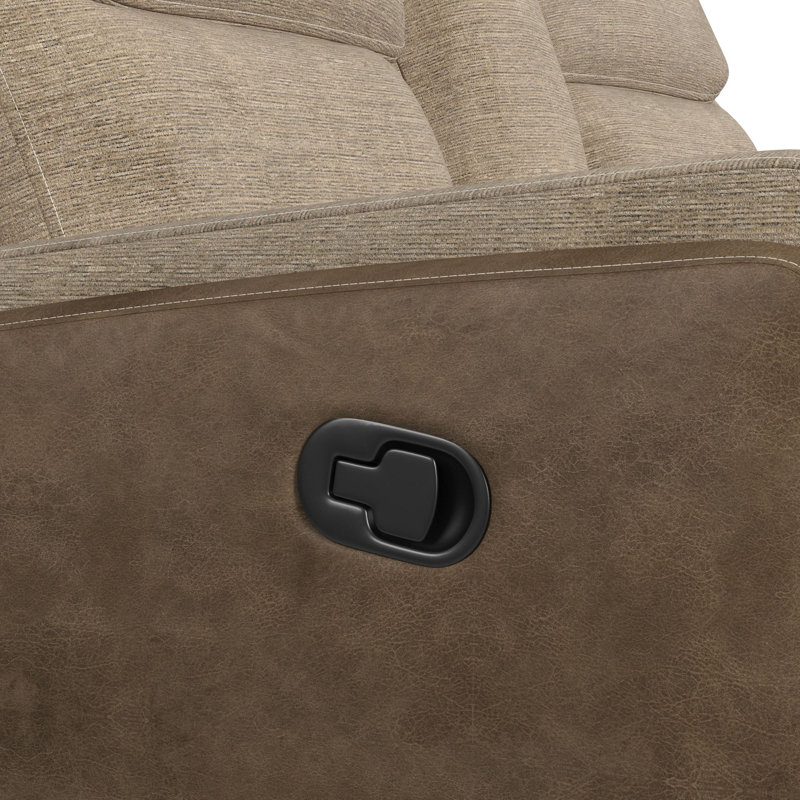 Causeuse avec glissière Motion, Polyester beige