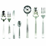 Sole 51 - Piece Stainless Steel Flatware Set - Service for 12