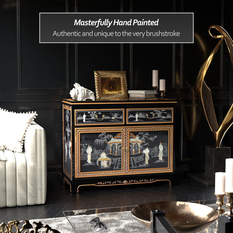 Black Lacquer Sideboard - Royal Ladies