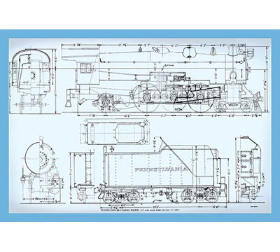 « pennsylvanie rr class k4 pacific » par bob bohm, impression