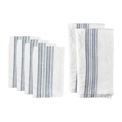 Ensemble de literie gris anthracite 6 pièces Dinard