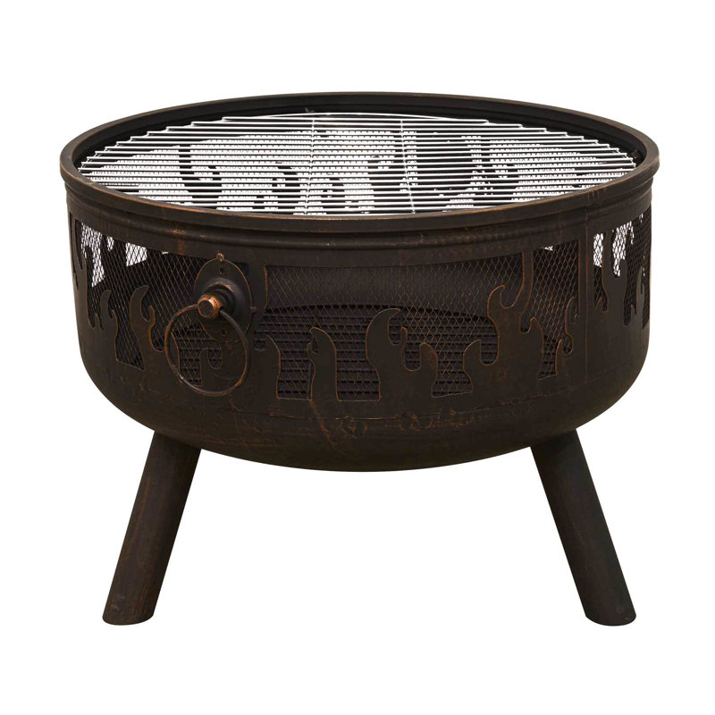 Bulle Round Steel Wood Burning Fire Pit
