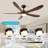 62-Inch Solid Wood With Remote Control With Light (LED) Modern DC DC Motor Indoor/Outdoor 5-Blade Ceiling Fan For Patios, Bedrooms And Farmhouses-127676901-127676902