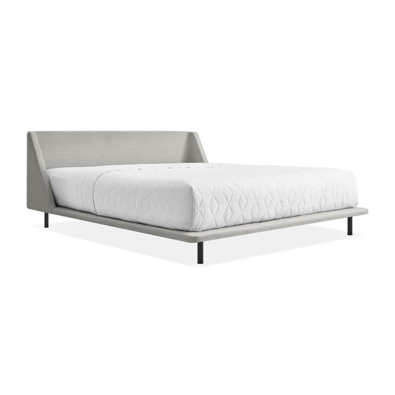 Nook Upholstered Bed, King, Edwards Navy Crossweave